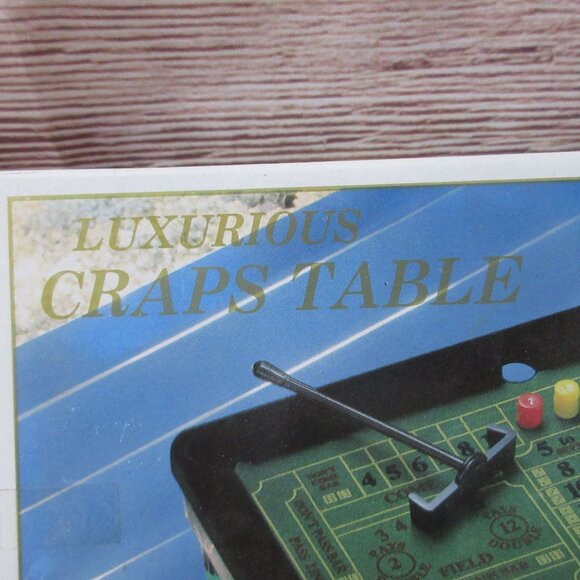 Luxurious Craps Table vintage Gambling Miniature 9"  Table Top Desk Casino - Picture 3 of 5